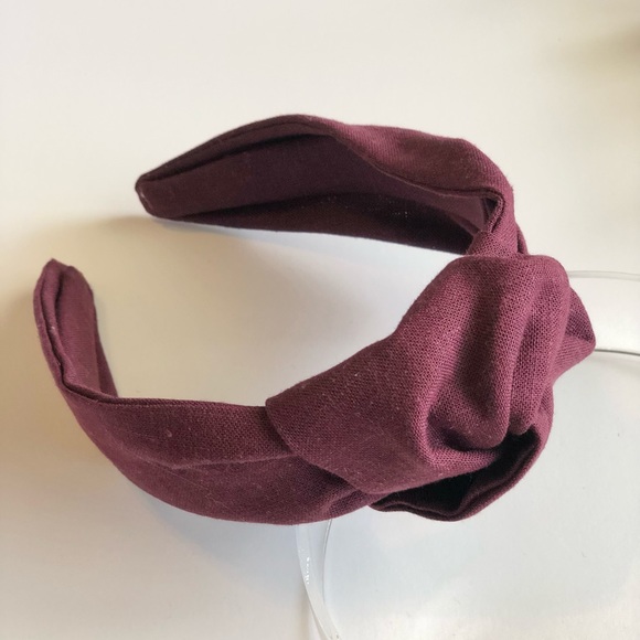 Yobys' Mulberry Linen Knot Headband | Handmade - Picture 2 of 8